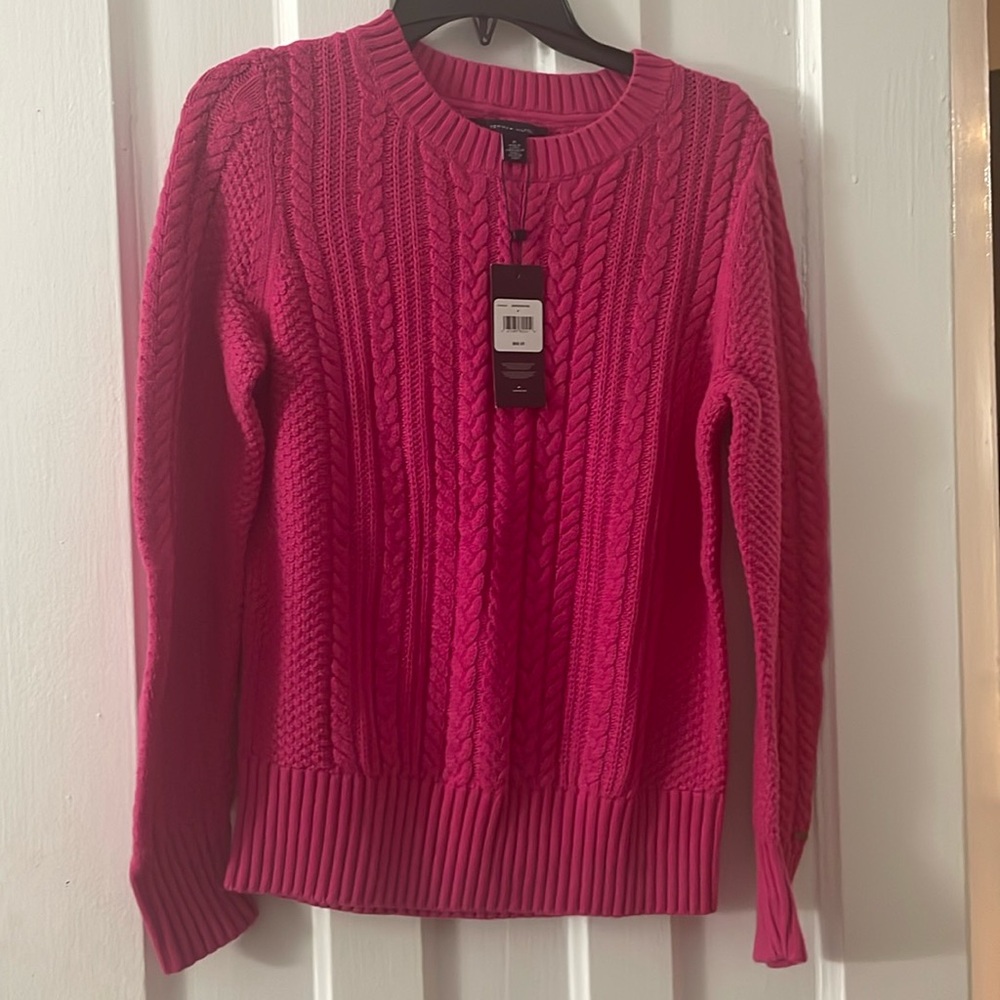 Cable knit sweater